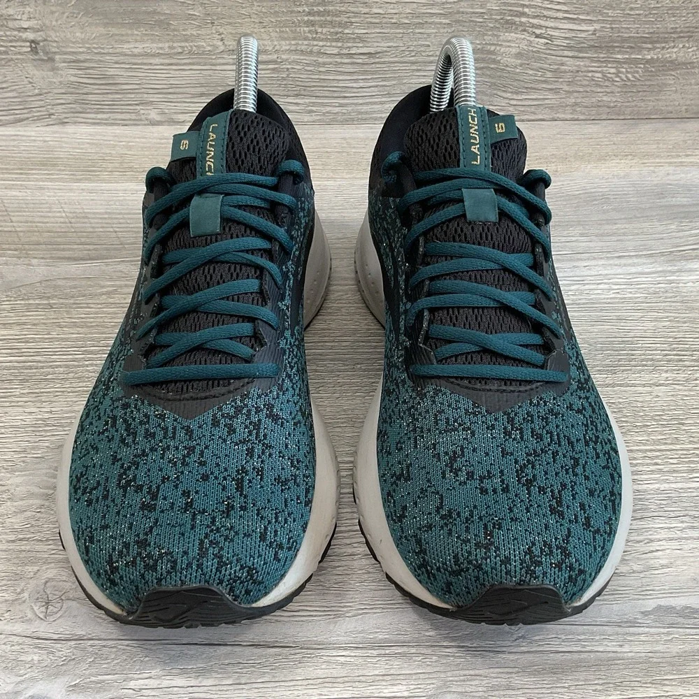 Brooks Launch 6 Womens Dark Green Running Shoes Sneakers 1202851B033 Size 9 B